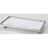 IMAGE OF Match Pewter Footed guest towel Tray