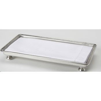 Match Pewter Footed guest towel Tray