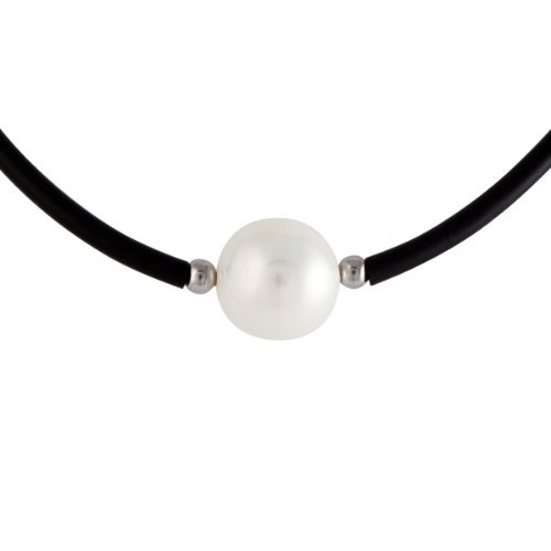 Bella Donna Damen-Collier 925 Sterlingsilber 1 Muschelkern-Perle 14,0-14,5 mm weiss Zirkon Preisvergleich