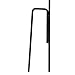 Home-X - 4 Piece Wrought Iron Garden Flag Stand, Perfect for Flags and Banners Size 18