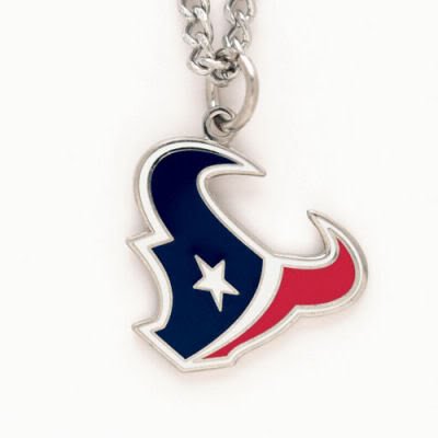Houston Texans Chain Necklace and Enameled Pendant NFL Football Sports Team Logo