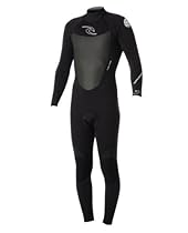 Rip Curl Dawn Patrol Back Zip 3/2 GB Wetsuit, Black, Small
