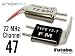 Futaba Channel 47 Crystal Set 72MHz FM Radio Receiver + Transmitter Crystals Image