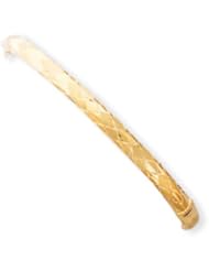 14k Gold 3/16 Diamond-cut Fancy Hinged Bangle Bracelet