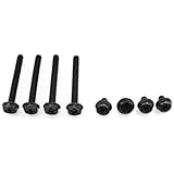 XSPC Black Radiator Screw Set, 6-32 Thread for XSPC Radiators (4 x 6mm 6-32 UNC, 4 x 30mm 6-32 UNC)
