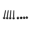 XSPC Black Radiator Screw Set, 6-32 Thread for XSPC Radiators (4 x 6mm 6-32 UNC, 4 x 30mm 6-32 UNC)