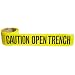 Brady 91227, Barricade Tape, 3" Width, Black on Yellow (1 per Order)