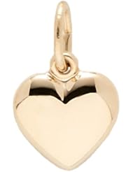 Rembrandt Charms Heart Charm, 10K Yellow Gold