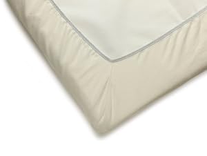 BABYBJ&Ouml;RN Travel Crib Light Fitted Sheet, Natural White