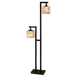 Murray Feiss FL6248GLB Kolton 2 Light Floor Lamp in Gilded Bronze,