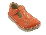 31rRXNNt%2BzL. SL160  Coco Jumbo Toddler Girls Genuine Leather T Strap Mary Janes Shoes   Orange