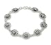 Halloween Spider Web Sterling Silver Link Bracelet 7.5