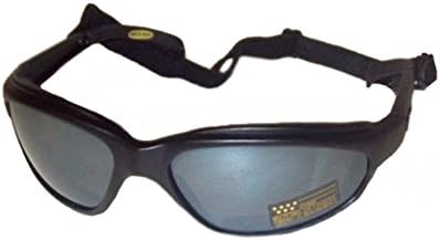 CHOPPERS Foam Padded Biker Goggles Sunglasses SMOKE LENS
