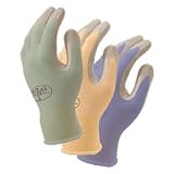 Tools & Hardware : Atlas NT370 Nitrile Garden and Work Gloves, Melon, Small