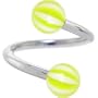 Spiral Twister Sunkiss Beach Ball Belly Button Ring