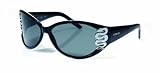 New Lightweight Oval Frame Plastic Sunglasses with metal snake ornaments on the temples and 100% UV Protection Lenses C754