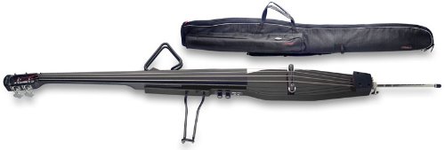 Produkt-Bild: Hochwertiger E- Kontrabass 3/4 mit Tasche Schwarz