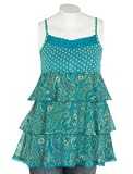 Twin Print Tiered Chiffon Cami