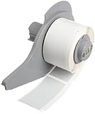 Brady M71-20-486 BradyBondz 2 Width x 1 Height Silver Color B-486 Ultra Aggressive Metalized Polyester Labels With Matte Finish For BMP71 Label Printer (100 Per Roll)