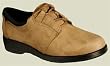 Clarks Womens Newington Greige (Tan) Nubuck Oxfords