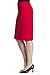 Rekucci Women's Ease into Comfort Luxe Ponte Pencil Skirt With Button Detail