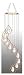 Red Carpet Studios Spiral Tunes Wind Chime, 32-Inch, Copper Ring with Teardrop Crystals