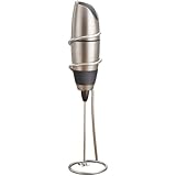 BonJour Cafe Latte Frother with Stand, Chrome/Black