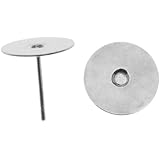 Surgical Flat Glue on Earring Posts, 10mm, Steel, Pair of 10