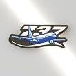 737 Graphic PVC Magnet