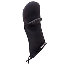 San Jamar UPM15BK Textured Neoprene Ultigrips Puppet Temperature Protection Oven Mitt with WebGuard, 15" Length, Black