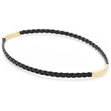 By Boe Black Equestrian Leather Bracelet 14k Gold F