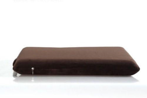 Square Memory Foam Seat Cushion (Standard ver,Brown Color ,Soft Cloth)
