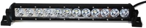 Wicked Racing 12" 60w Slim Line LED Light Bar Single Row Series Off Road LED driving Work Light Bar -3W LED Lumen Great For Jeep Cabin/Boat/SUV/Truck/Car/ATV