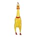 Joylive Screaming Yellow Rubber Chicken Pet Dog Toy Squeak Squeaker Chew Toy Gift 32cm
