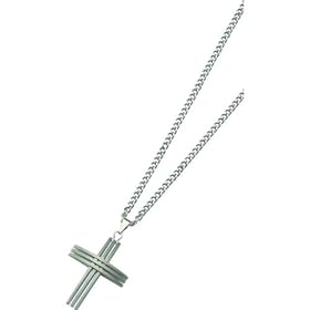 Stainless Steel Cross Necklace Mens Jewelry 24