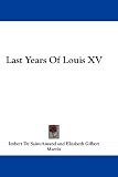 Last Years of Louis XV