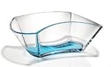11D Blue Crystal Bowl - Sophia Collection - Bohemia Crystal - Made In Czech Republic