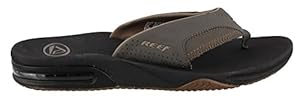 Reef Men's Fanning Flip Flop, Vintage Brown, 14 M US