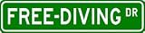FREE-DIVING Street Sign - Sport Sign - High Quality Aluminum Street Sign