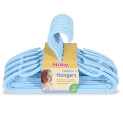 Nuby: 10-Pack Children's Hangers - Blue