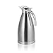 Vacuum Insulated Jug Thermal Carafe Stainless Steel Double Wall Insulation Pot For Coffee Juice Milk Tea Beverages Silver(1.5L/2L)(Silver-2L)