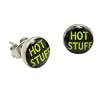 Hot Stuff Logo Earrings - 6mm - Sold as a Pair