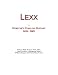 Search : Lexx: Webster's Timeline History, 1626 - 2001