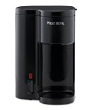 West Bend 56202 Single-Cup Coffee and Water Dispenser, Black