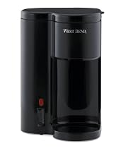 West Bend 56202 Single-Cup Coffee and Water Dispenser, Black