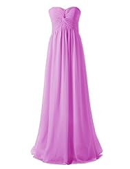 Chiffon Sweetheart Pleated Bridesmaid Dress 