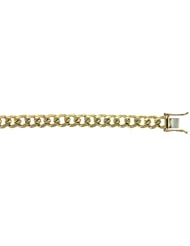 CleverEves 14Kt Yellow Gold Curb Link 8.5mm Bracelet