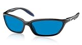 Costa Del Mar Turbine Sunglasses Black Frame with 580 Blue Mirror Lens