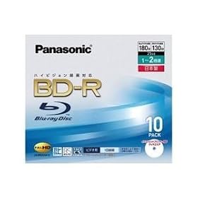 Panasonic �u���[���C�f�B�X�N �ǋL�^10P �C���N�W�F�b�g25GB 10���p�b�N LM-BR25AW10L