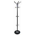 Coat, Hat & Umbrella Stand in Aluminium Metal & Marble Base